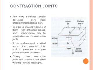 Structural Defect Contraction Factors and Design of Rigid Pavement BTech | PPTX