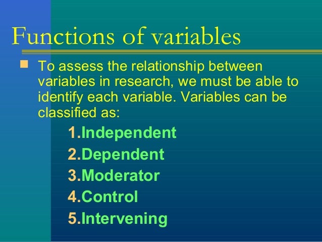 ThDay 5 variables and measurement scales