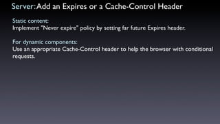 High Performance Ajax Applications