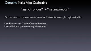 High Performance Ajax Applications