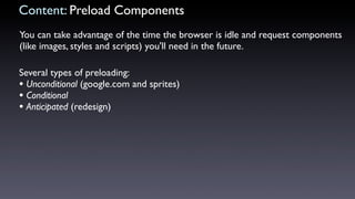 High Performance Ajax Applications