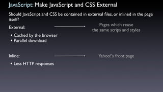 JavaScript: Minify JavaScript and CSS
Tools:
                                                                         Clie...