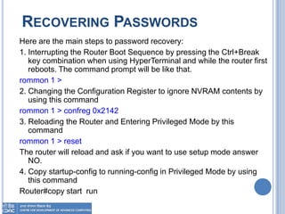 Manage CISCO IOS | PPTX