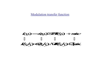 modulation transfer function (MTF) | PPT