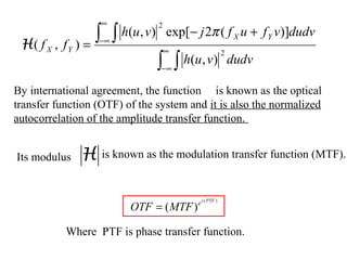 modulation transfer function (MTF) | PPT