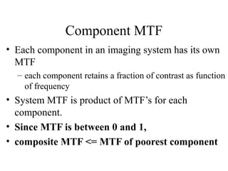 modulation transfer function (MTF) | PPT