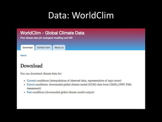 Data: WorldClim
 