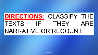 Day 7 classifying texts | PPTX