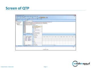 Quick Test Professional (QTP/UFT) | PPSX