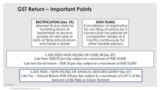 Goods and Services return filing process | PPTX
