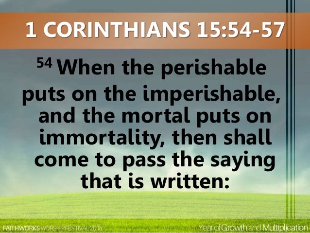 2015 7 DAY WORSHIP FESTIVAL – DAY 7 – VICTORY CELEBRATION - 638x479 - jpeg 1 Corinthians 15 54