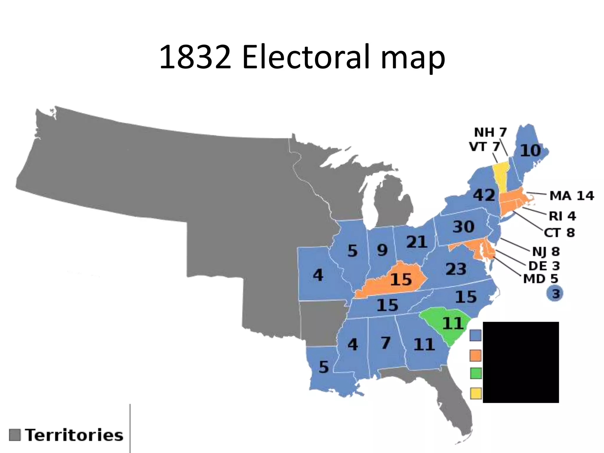 1832 Electoral map
 