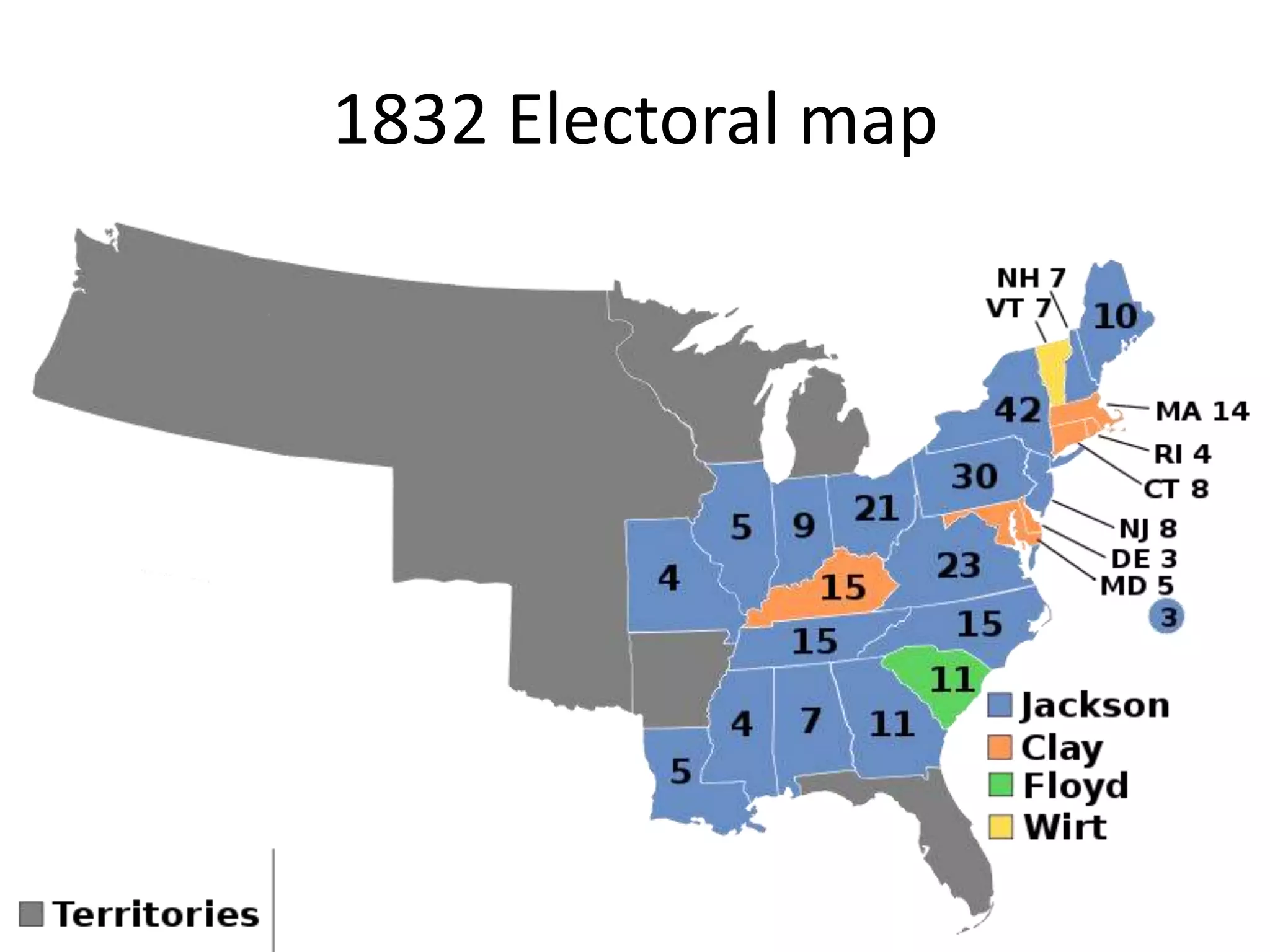 1832 Electoral map
 