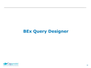 10
BEx Query Designer
 