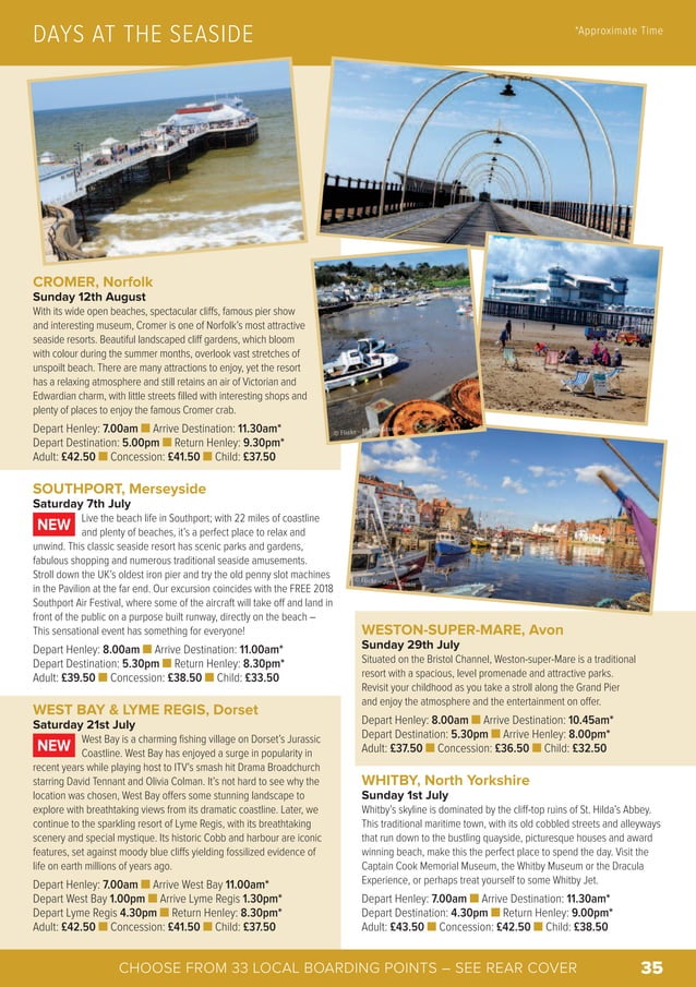 Excursion Guide.pdf Day Excursions Brochure Summer 2018 | PDF