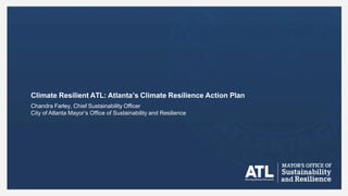 Building a Climate Resilient ATL - Climate Resilience Action Plan | PDF