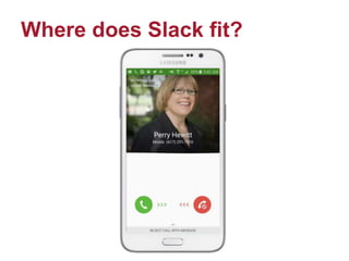 Where does Slack fit?
 