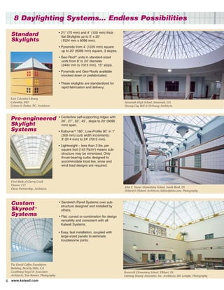 Kalwall Frame Sizes Kalwall Technical Brochure | PDF