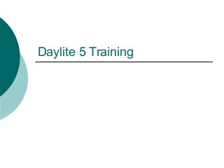 Daylite 5 Training 
 