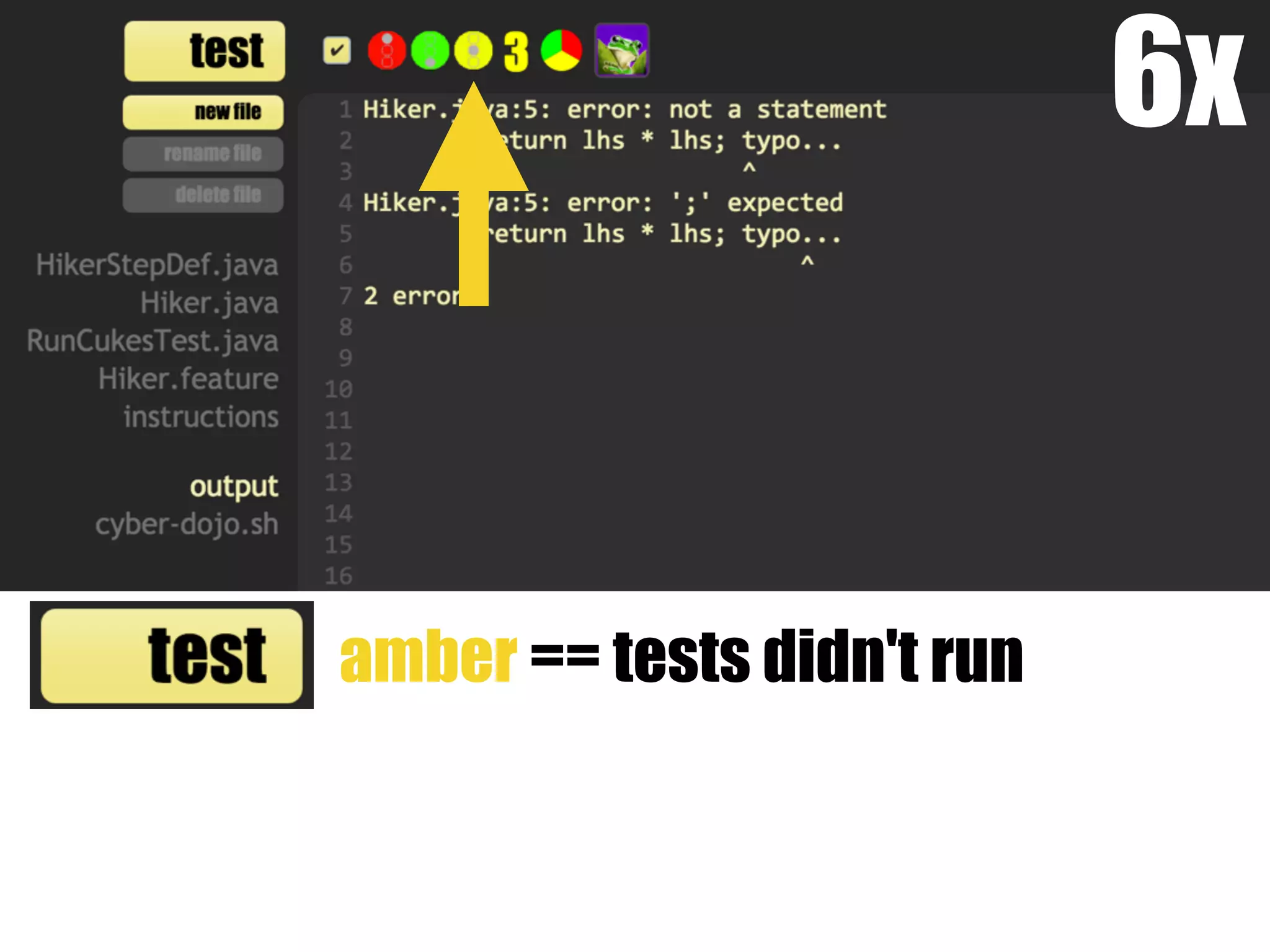 amber == tests didn't run
6x
 