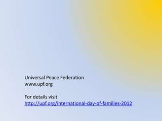 UN Day of Families 2012