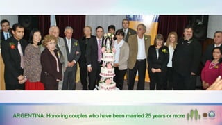 ARGENTINA: Honoring couples who have been married 25 years or more
 