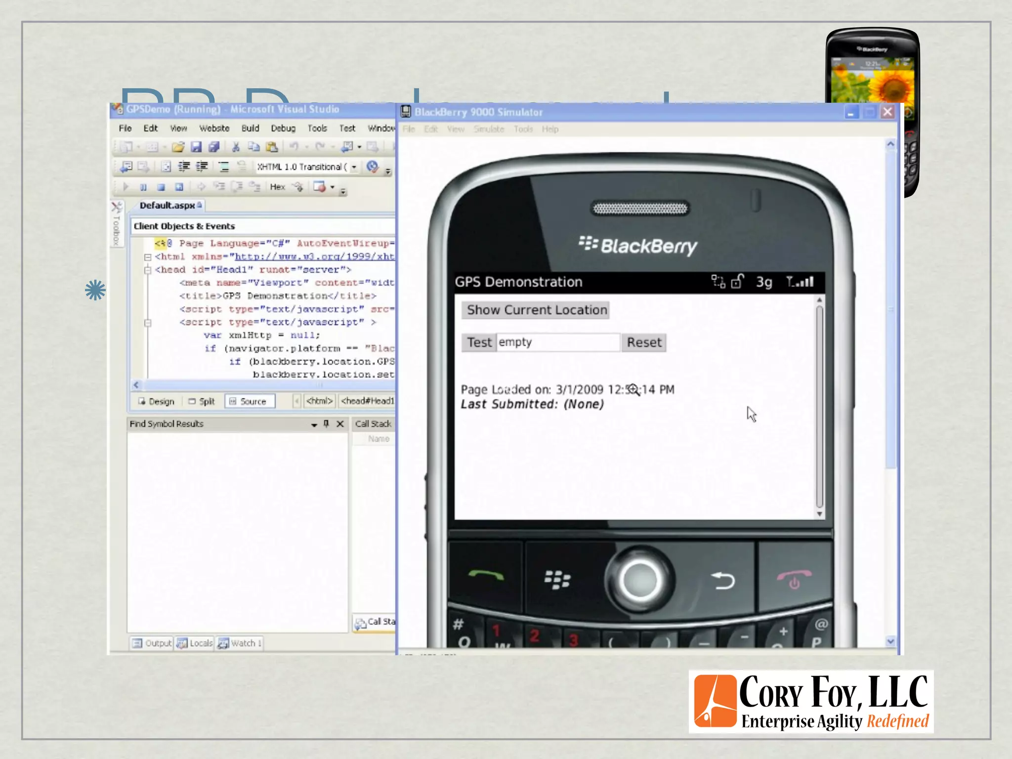 BB Development

Developer Programs

 Eclipse and Visual Studio Plugins
 