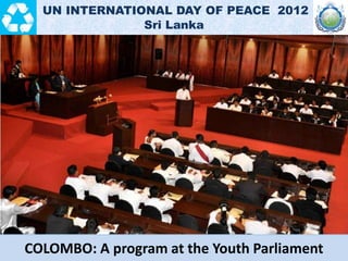 PERM: Students at the Perm Pedagogical College made paper doves.
UN INTERNATIONAL DAY OF PEACE 2012
Russia
 