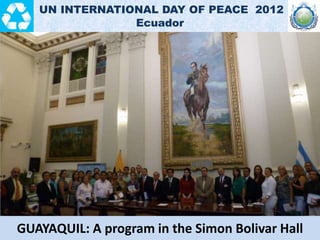 SAN JUAN DE LA MAGUANA: The Santo Domingo State University
Branch at San Juan hosted a program of music and speeches.
UN I...