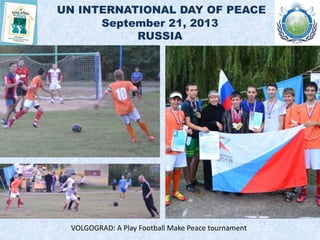 UN INTERNATIONAL DAY OF PEACE
September 21, 2013
GERMANY
DUSSELDORF: Exploring ways to educate for peace in program with t...