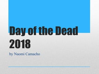 Day of the Dead
2018
by Naomi Camacho
 