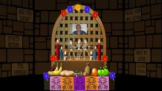 Day of the dead virtual altar