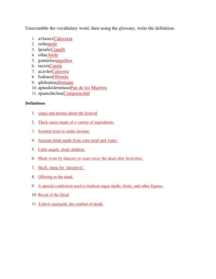 day of the dead work sheets 3 day of the dead quest sheet