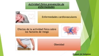 Enfermedades cardiovasculares
Efectos de la actividad física sobre
los factores de riesgo
Obesidad
Actividad física prevención de
enfermedades
Bloques de imágenes
 