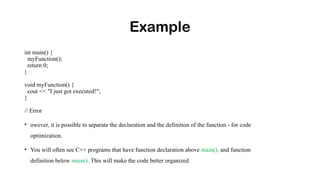 Fundamentals Of Programming II in C++ at MWU | PPTX
