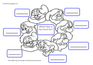 Άντρη Σάββα, https://sites.google.com/site/gia1sxoleiopourokarei/
………………… …………………
…………………
………………………..
…………………….
…………………
…………………
Which day is
my favorite?
printablecolouringpages.co.uk
 