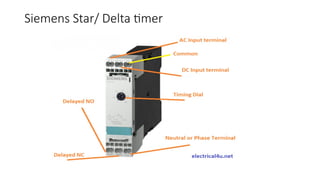 Simens Timer types of Timer like on delay timer and off delay timer | PPTX