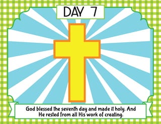 7 Days of Creation with Scripture