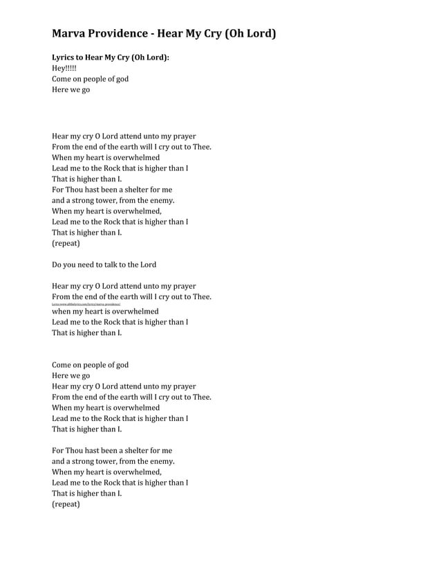 Days of elijah lyrics | DOCX