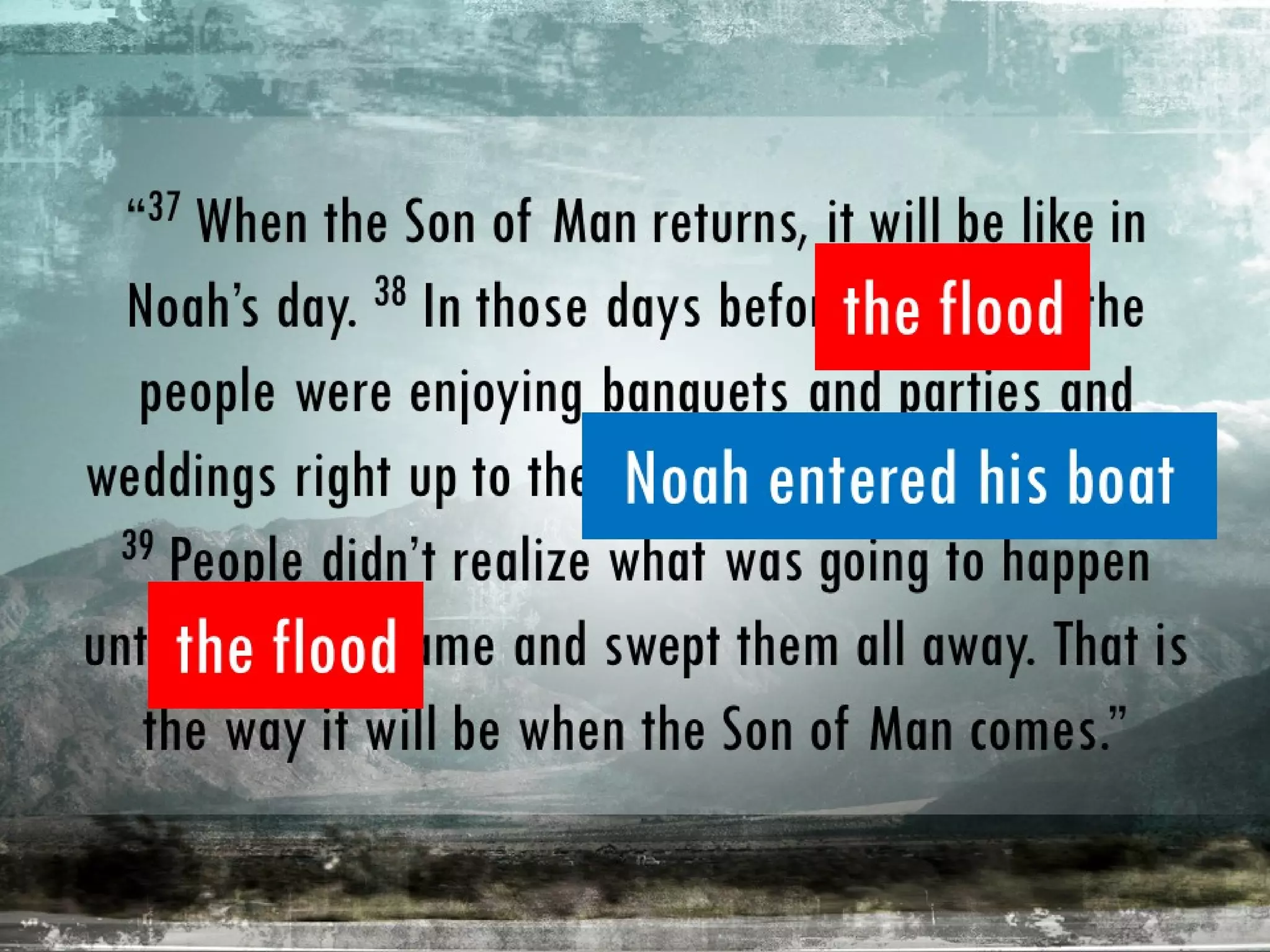 End of Days SERIES | Days of Noah (Matthew 24:37-39)