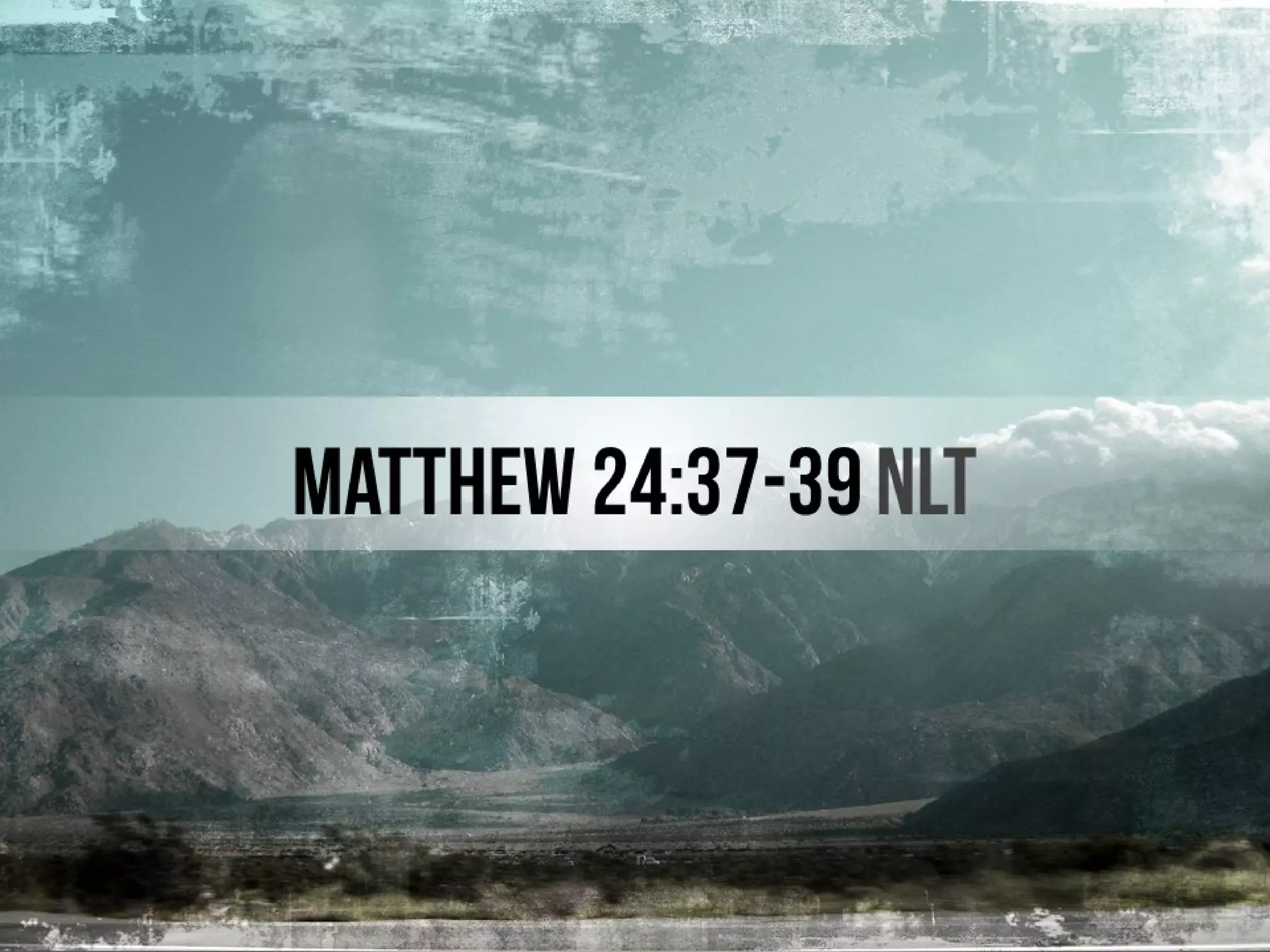 End of Days SERIES | Days of Noah (Matthew 24:37-39)