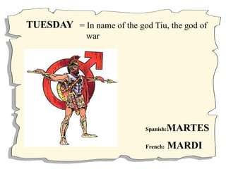 Week. Origin DAYS OF THE WEEK - ORIGIN.ppt
