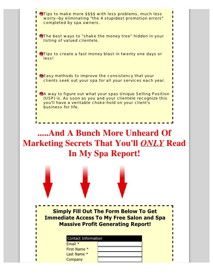 Day Spa Business Plan