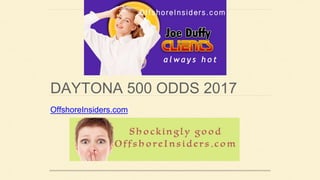 DAYTONA 500 ODDS 2017
OffshoreInsiders.com
 