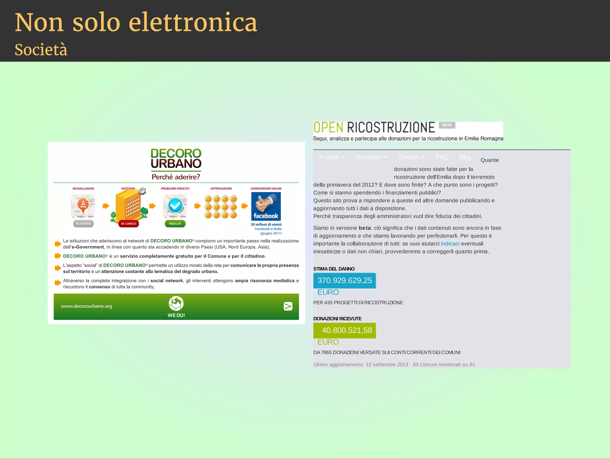 Non solo elettronica 
Società 
 