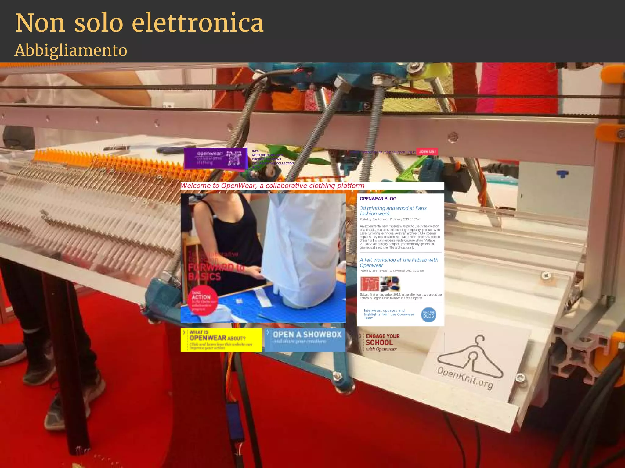 Non solo elettronica 
Abbigliamento 
 
