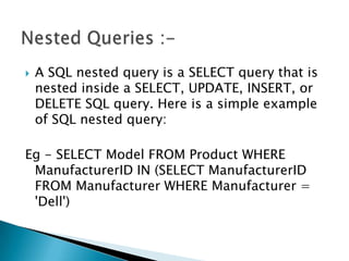 SQL | PPT