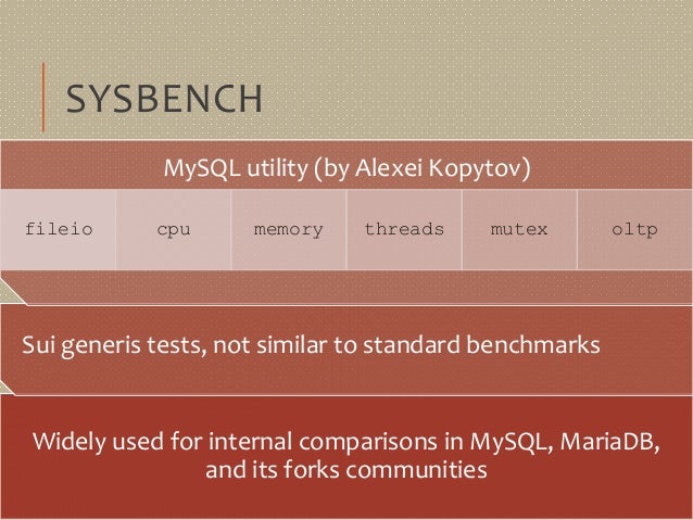 DBMS benchmarking overview and trends for Moscow ACM 