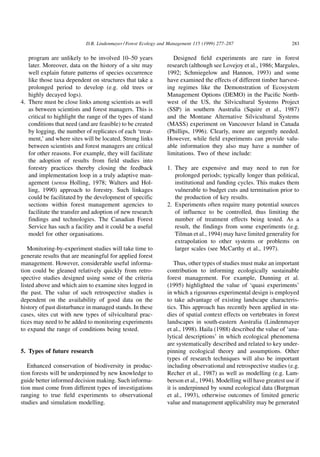 D.B Lindenmayer Future Directions For Biodiversity