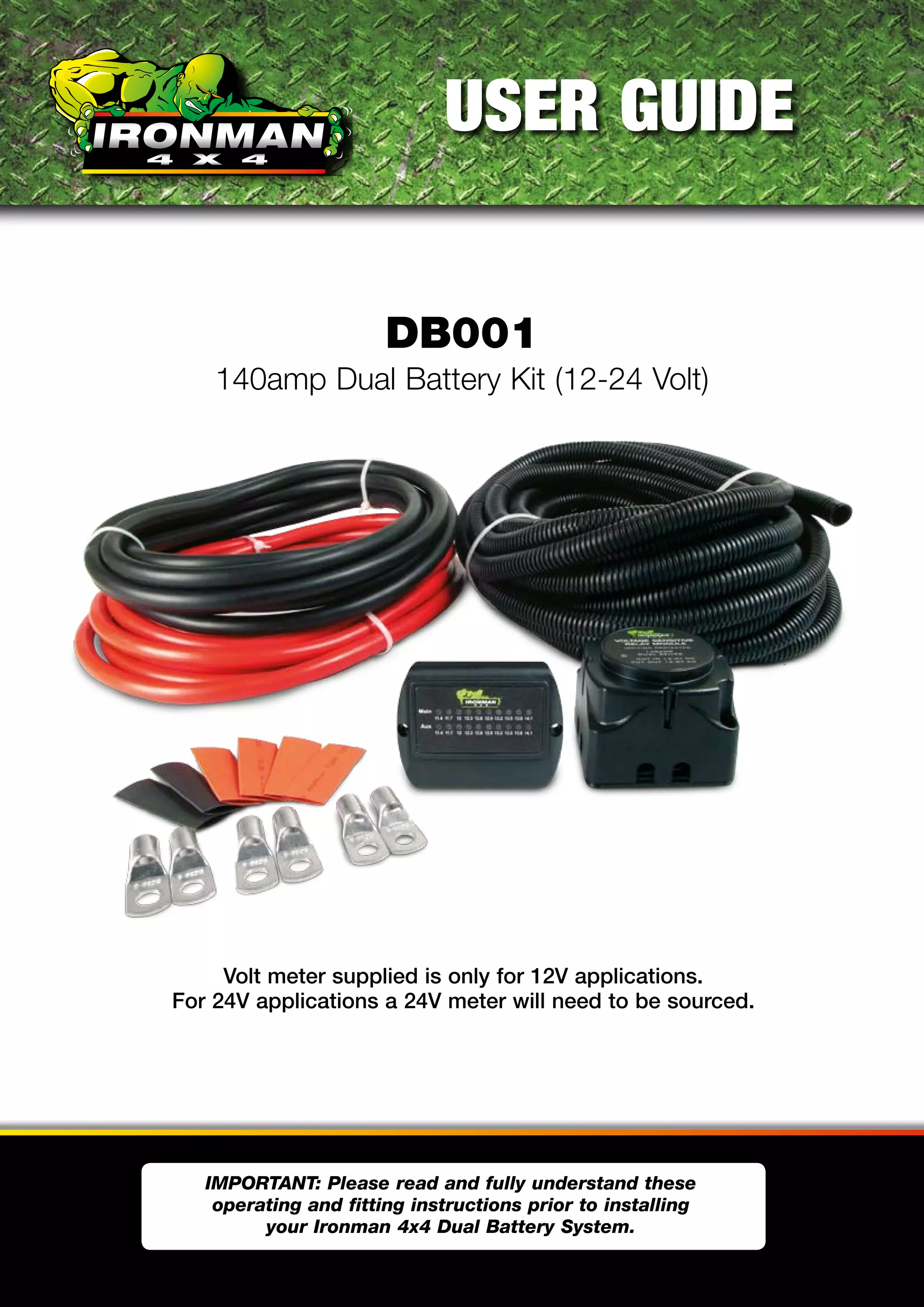 Ironman 4x4 140Amp Dual Battery Kit 1224 Volt PDF
